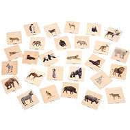 TickIt Wooden pegboard safari animals - Memory Game