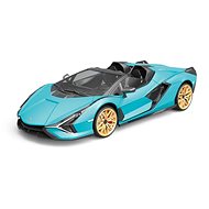 RE. EL Toys RC car Lamborghini Sian 1:12 metallic blue, proportional RTR LED 2,4Ghz - Remote Control Car