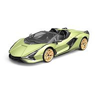 RE.EL Toys RC auto Lamborghini Sian 1 : 12 zelená metalíza, proporcionálne RTR LED 2,4 GHz - RC auto