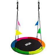 Aga Hanging swing ring 90 cm six-colour with flags - Swing