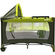 Aga4Kids Cestovní postýlka s přebalovacím pultem zelená - Travel Bed