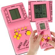 Aga Digitálna hra Brick Game Tetris, ružová - Herná konzola