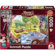 Schmidt Secret puzzle June's Journey: Čaj v zahradě 1000 dílků - Jigsaw