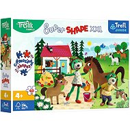 Trefl Puzzle Super Shape XXL Treflies on a horse farm 60 pieces - Jigsaw Puzzle