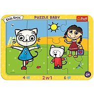 Trefl Baby puzzle Kicia Kocia Šťastné mačiatko 2 v 1, 10 dielikov - Puzzle