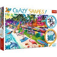 Trefl Crazy Shapes puzzle Pláž Miami 600 dílků - Jigsaw