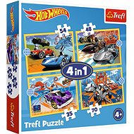 Trefl Puzzle Cars Hot Wheels 4 in 1 (35, 48, 54, 70 pieces) - Jigsaw Puzzle