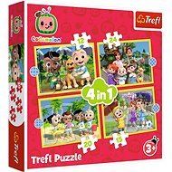 Trefl Puzzle Cocomelon Seznamte se 4 v 1 (12,15, 20, 24 dílků) - Jigsaw