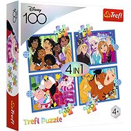 Trefl Puzzle Disney 100 years Disney's Merry World 4 in 1 (35, 48, 54, 70 pieces) - Jigsaw Puzzle