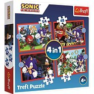 Trefl Puzzle Sonic: Dobrodružná jazda 4 v 1 (35, 48, 54, 70 dielikov) - Puzzle