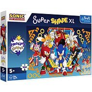Trefl Puzzle Super Shape XL Svět ježka Sonica 104 dílků - Puzzle