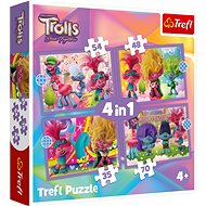 Trefl Puzzle Trolls 3: Colourful Adventure 4 in 1 (35, 48, 54, 70 pieces) - Jigsaw Puzzle