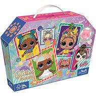 Trefl Glitter Glitter Puzzle in L.O.L. Surprise Case: Colorful Dolls 70 pieces - Jigsaw Puzzle