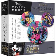 Trefl Wood Craft Origin puzzle Mickey Mouse 505 pieces - Wooden Puzzle