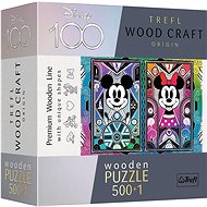 Trefl Wood Craft Origin puzzle Mickey Mouse and Minnie 501 pieces - Wooden Puzzle