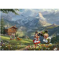 Schmidt Puzzle Mickey & Minnie in the Alps 1000 pieces - Jigsaw Puzzle