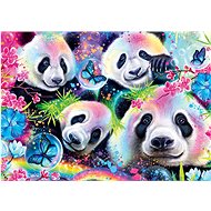 Schmidt Puzzle Neon Pandas 1000 pieces - Jigsaw Puzzle