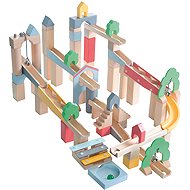 Roba Wooden Marble Run 80 pcs - Ball Track