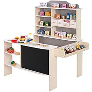 Roba sales stand with accessories, white/natural - Kids' Play Store