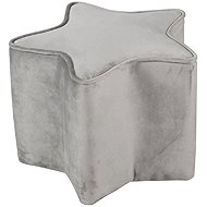 ROBA Star-Shaped Children's Stool, Grey - Ottoman