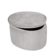 ROBA Children's Stool with Storage Lil Sofa, Grey - Ottoman