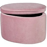 ROBA Kids' Stool with Storage Space, Pink - Ottoman