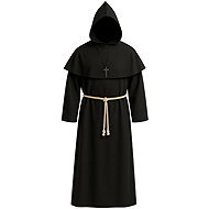 Ruhhy 26175 Carnival monk costume, black, XL/XXL - Costume