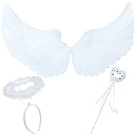 Ruhhy Angel wings with accessories, white - Costume Accessory