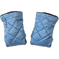 Pinkie Blue Square - Pushchair Gloves