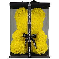 Big Classic Teddy Bear, gift wrapped, 40 cm, yellow - Rose Bear