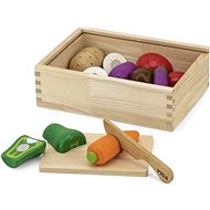 Viga Wooden cutting board - vegetables - Toy Kitchen Food