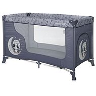 Travel cot Lorelli Moonlight 1 layer Cool grey pandas - Travel Bed