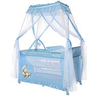 Lorelli Magic sleep 2in1 travel cot and playpen + canopy blue moon sleeping bear - Travel Bed
