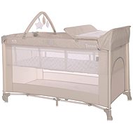 Travel cot and playpen 2in1 Lorelli Torino fog striped elements - Travel Bed