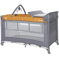 Travel cot and playpen 2in1 Lorelli Torino lemon curry floral - Travel Bed