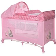 Travel cot and playpen 2in1 Lorelli Moonlight plus mellow rose fello - Travel Bed