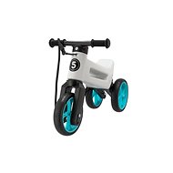 Funny wheels Rider SuperSport white/turquoise 2in1+strap, above. Saddle28/30cm 25kg 18m+in bag - Balance Bike