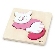 Viga Wooden puzzle for little ones Cat - Jigsaw