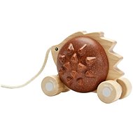 PlanToys Pulling Hedgehog - brown - Push and Pull Toy