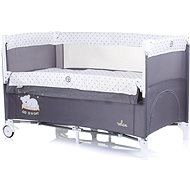 CHIPOLINO Travel cot with folding side Relax Glacier - Cot