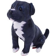Wild Republic Plush dog with sound black Pitbull 14cm - Soft Toy