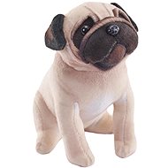 Wild Republic Plush dog with sound Pug 14cm - Soft Toy