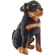 Wild Republic Plyš pes so zvukom Rottweiler tmavý 14 cm - Plyšová hračka