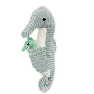 Les Déglingos Plush seahorse, daddy and baby, mint - Soft Toy