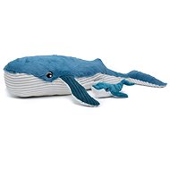 Les Déglingos Plush whale, mother and baby, blue - Soft Toy