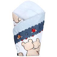Baby wrap grey with teddy bear - Swaddle Blanket