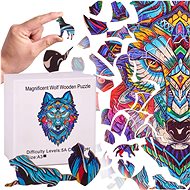 KIK KX5371 Wooden puzzle wolf A3 178 elements - Wooden Puzzle