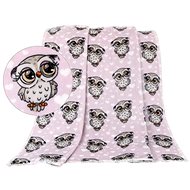 BELLATE× s. r. o. ELLA 1003/112 N 100×150cm pink owl - Blanket
