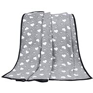 BELLATE× s. r. o. ELLA 1005/148 75×100cm paws grey - Blanket