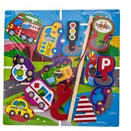Wooden fun puzzle, for catching and inserting TULIMI - transport - Jigsaw Puzzle